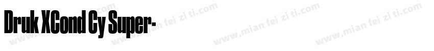 Druk XCond Cy Super字体转换
